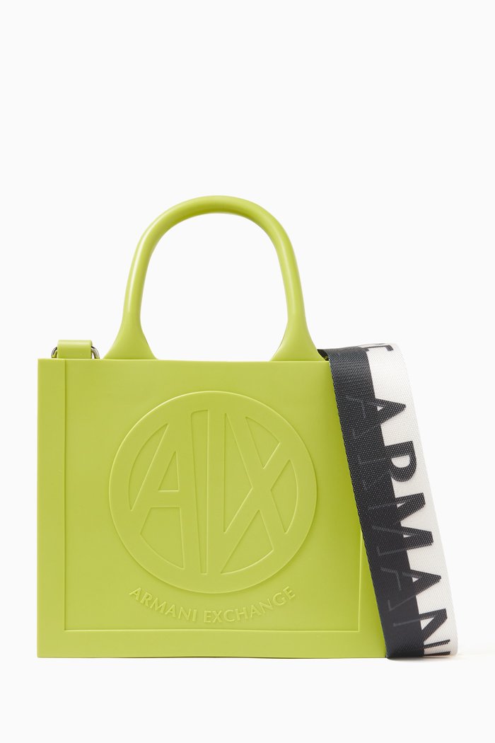 

Milky Tote Bag in Recycled PVC, Green