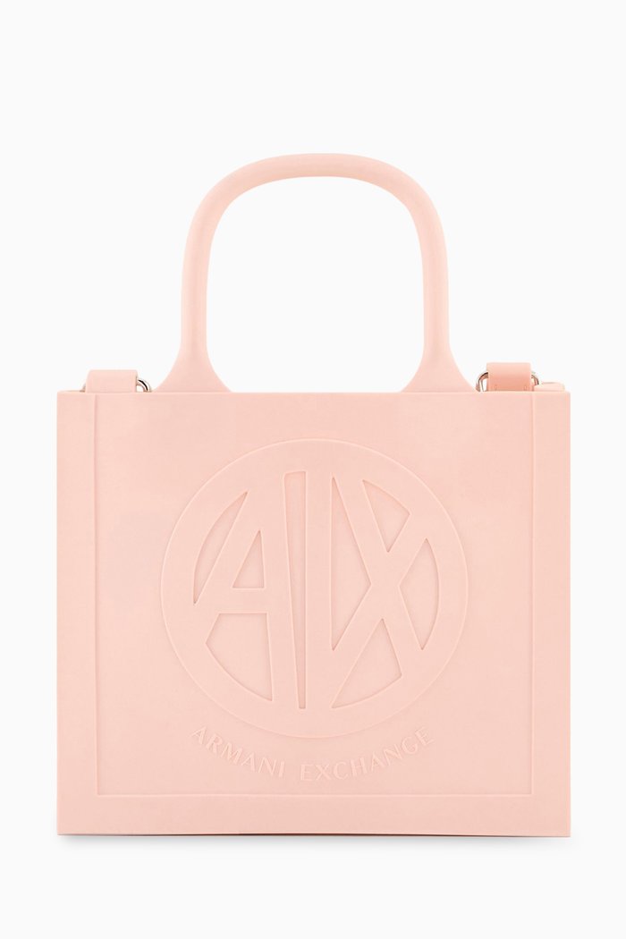 

Milky Tote Bag in Recycled PVC, Pink