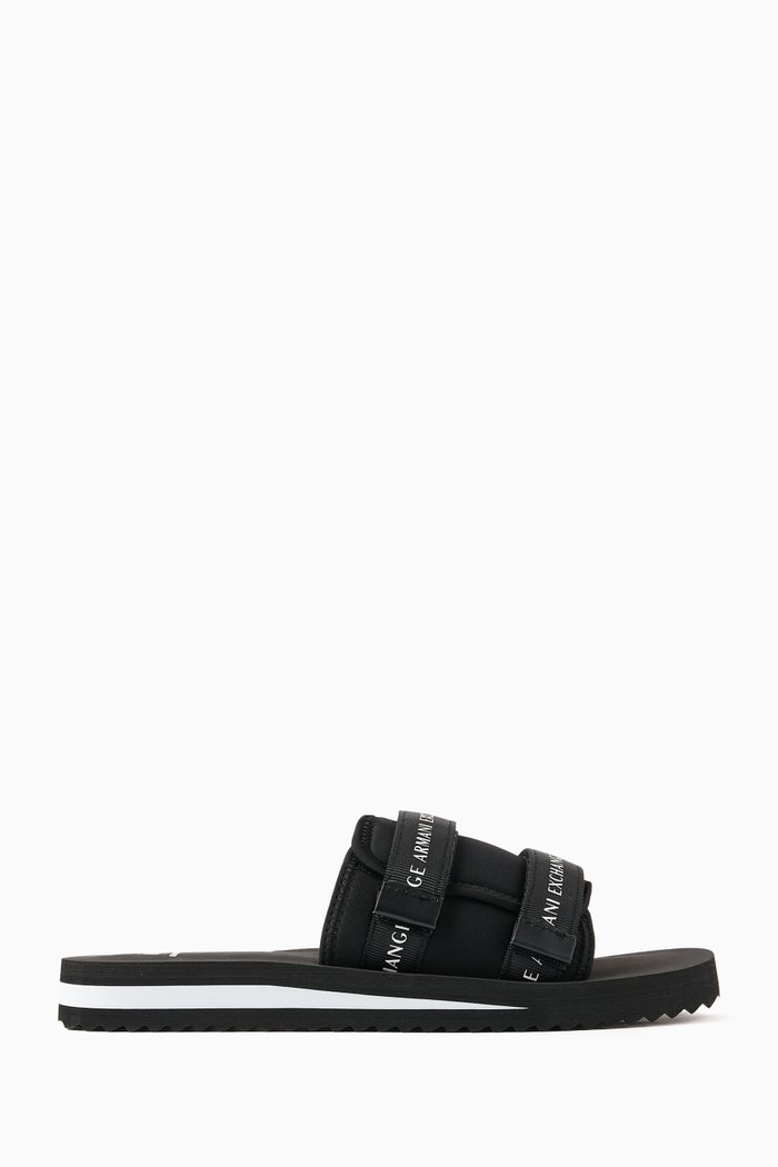 

Bob AX Lettering Sandals, Black