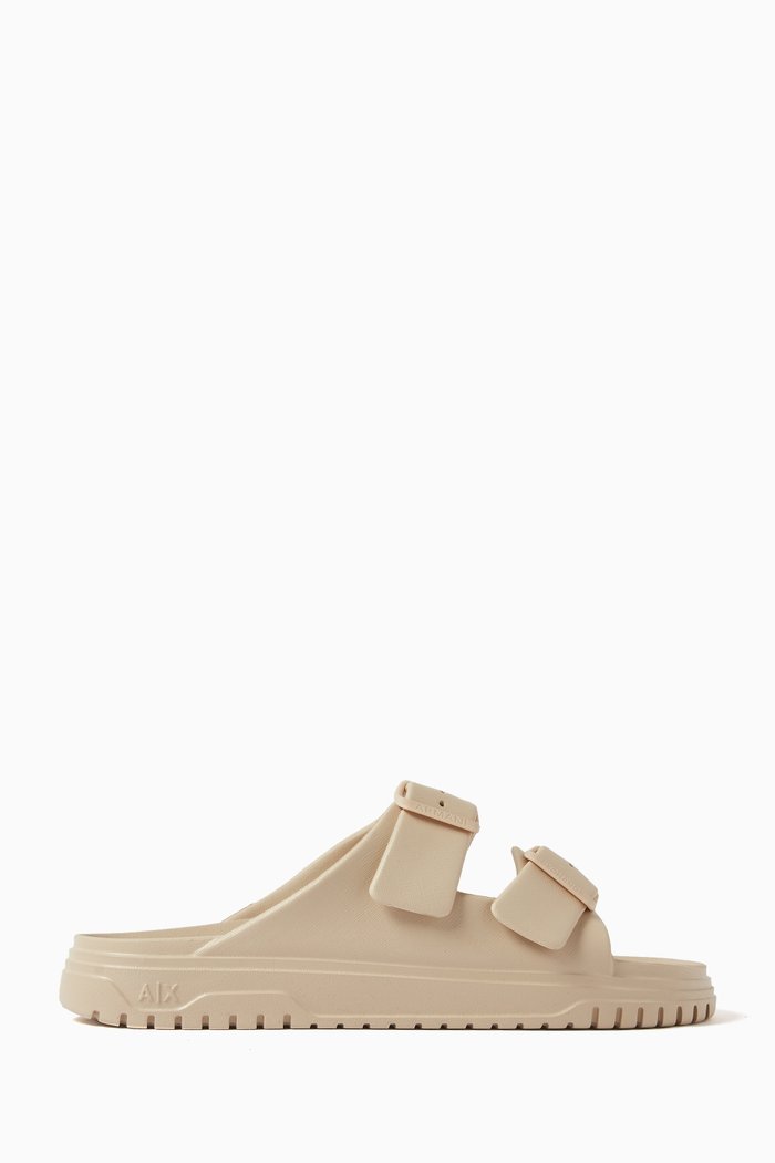 

Flat Sandals in Rubber, Neutral