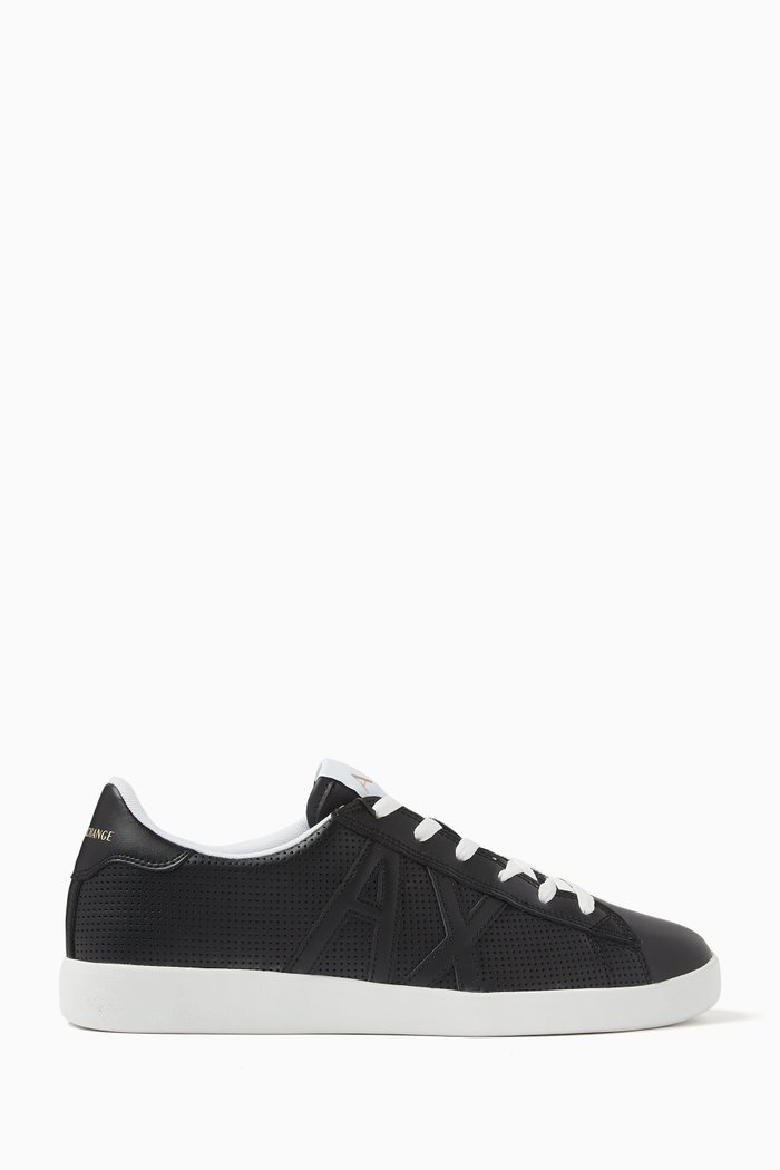 

AX Logo Sneakers, Black