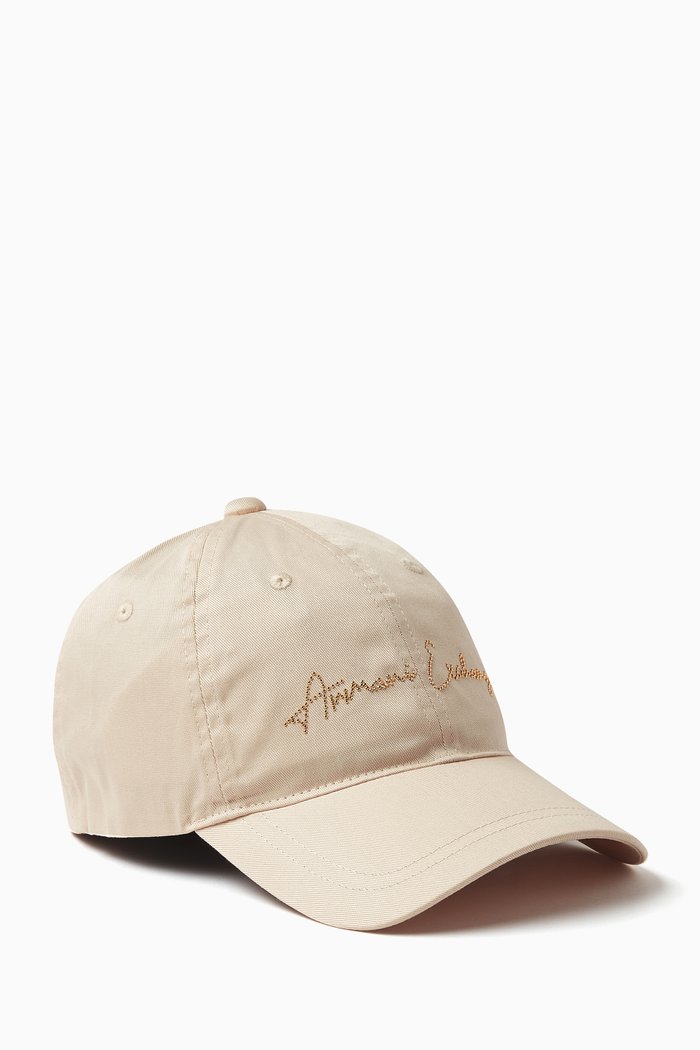 

Route 66 Embellished Baseball Cap in Cotton, Neutral