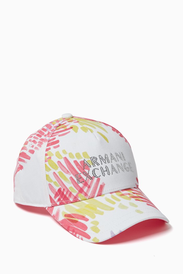 

AX Baseball Cap in Cotton, Multicolour
