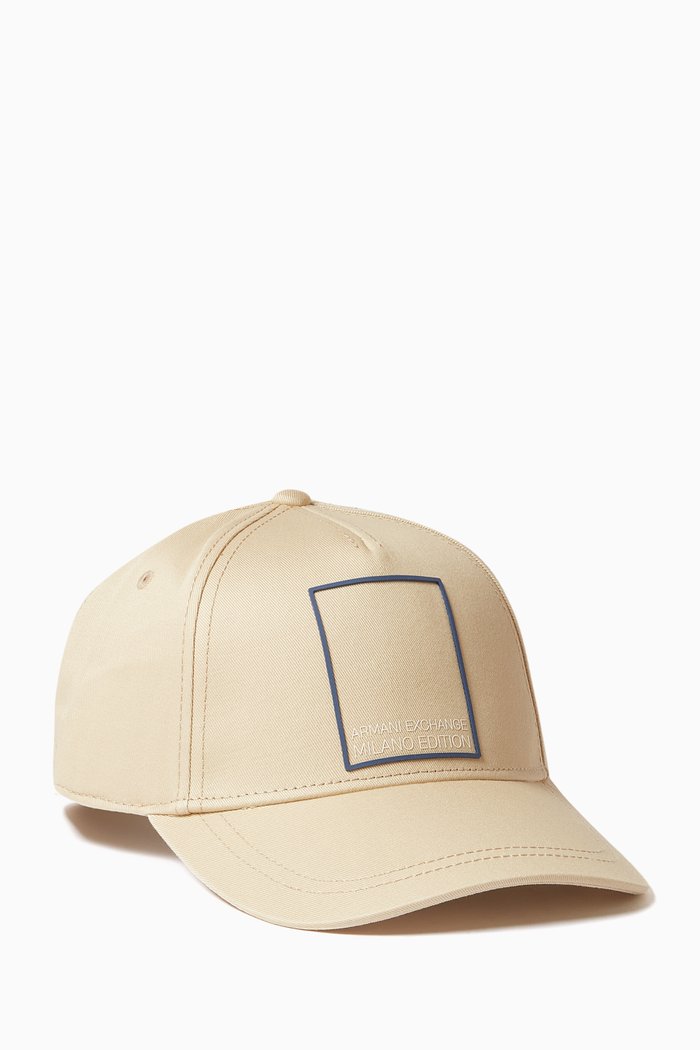 

AX Logo Baseball Hat in Cotton, Neutral