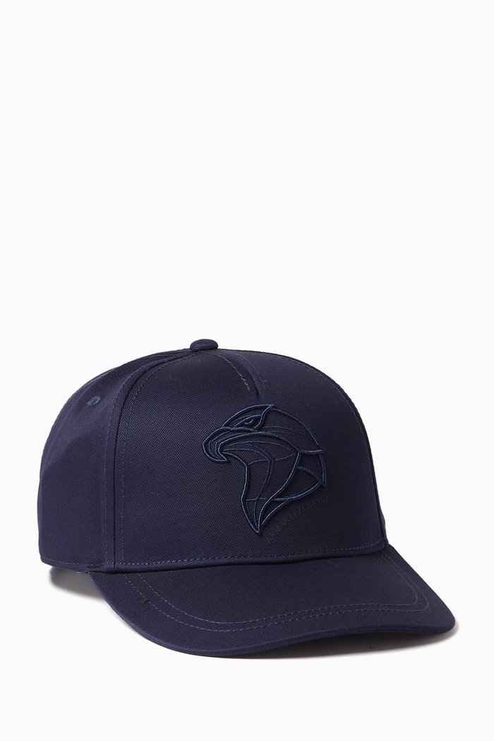 

AX Baseball Cap in Cotton, Blue