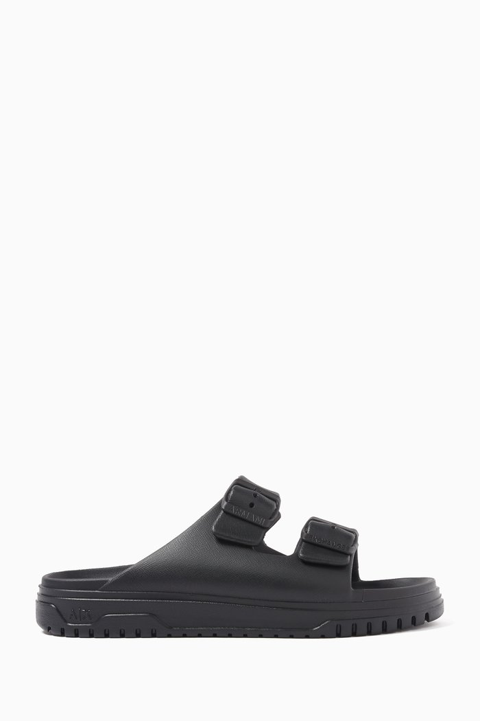 

Soul Flat Sandals in Faux-leather, Black