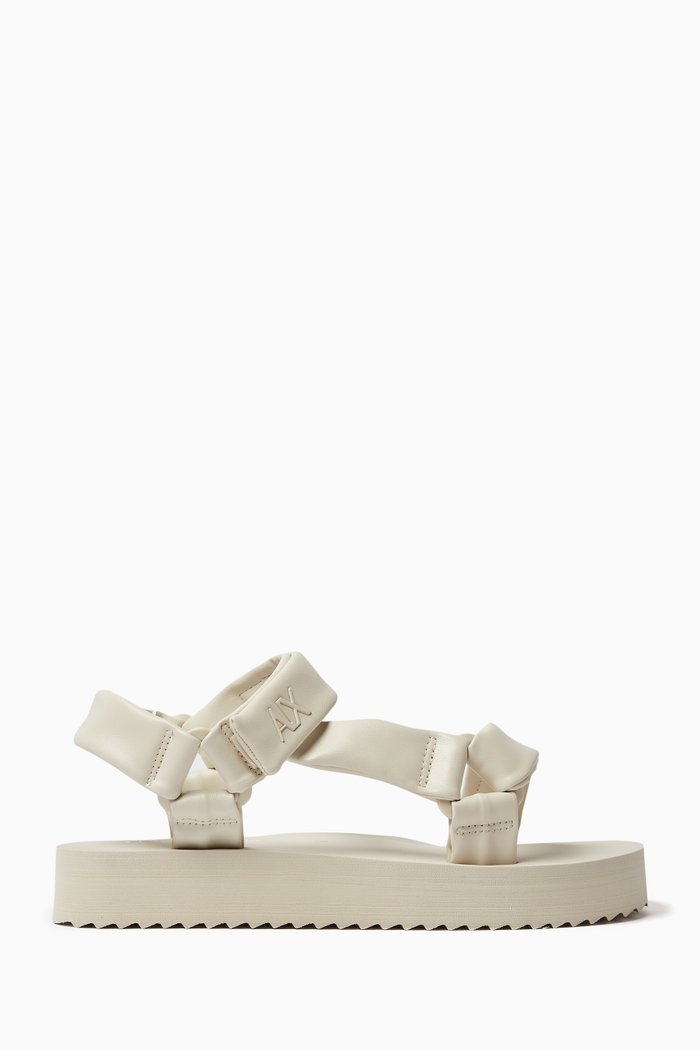 

Bob Logo Sandals in Coated Fabric, Neutral