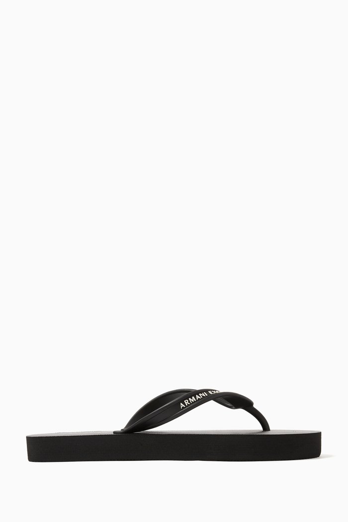 

Icon Cooper AX Flat Sandals in Rubber, Black