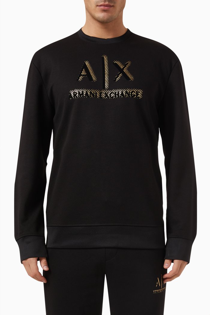 

Graphic AX Logo Sweatshirt, Black