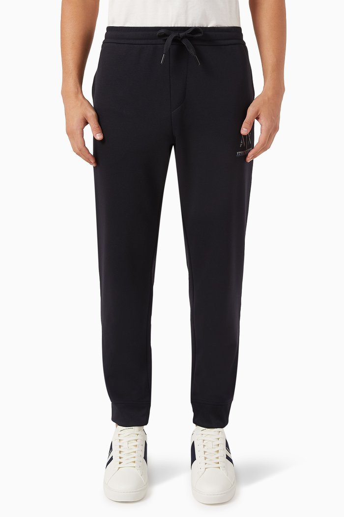 

AX Logo Sweatpants in Viscose-blend, Blue