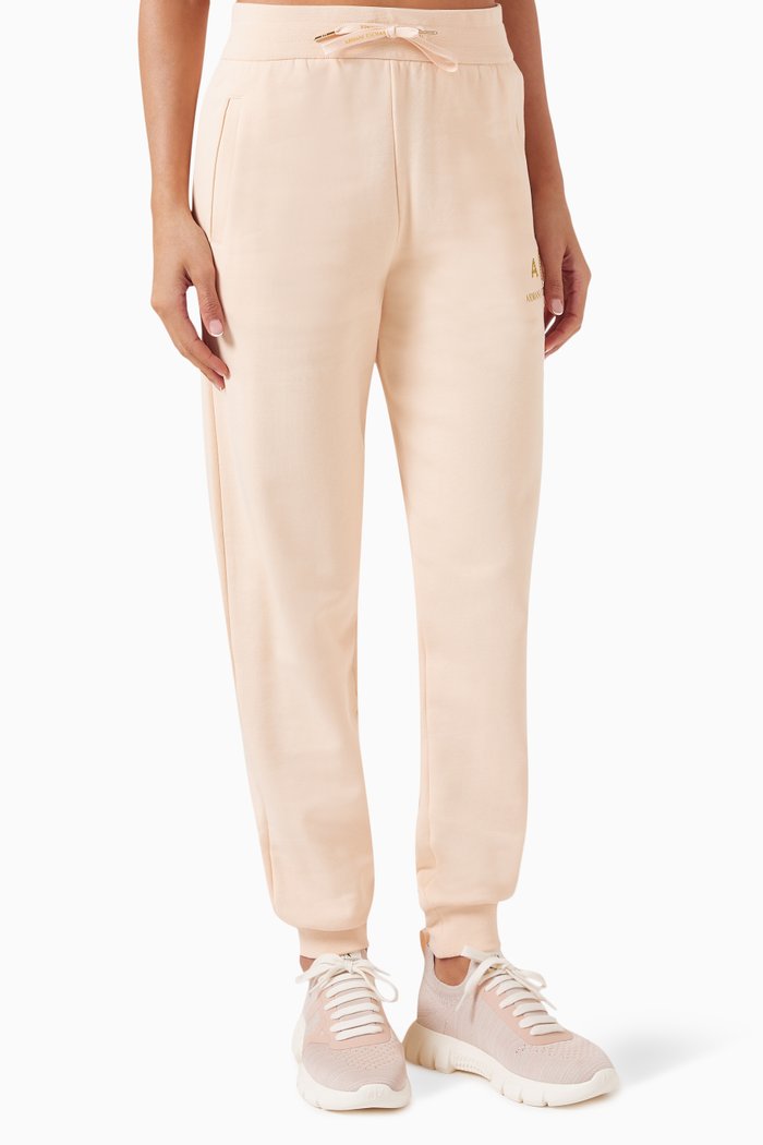 

AX Logo Sweatpants in Jersey, Pink
