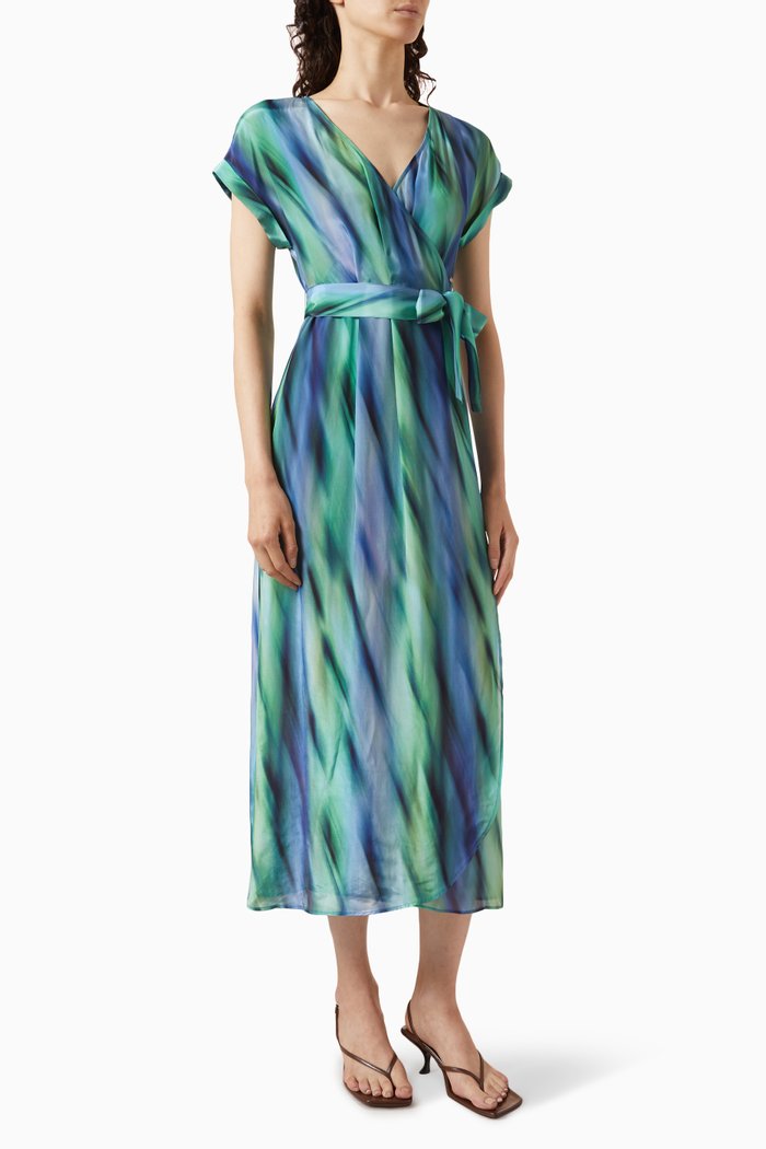 

Wrap Around Maxi Dress, Multicolour