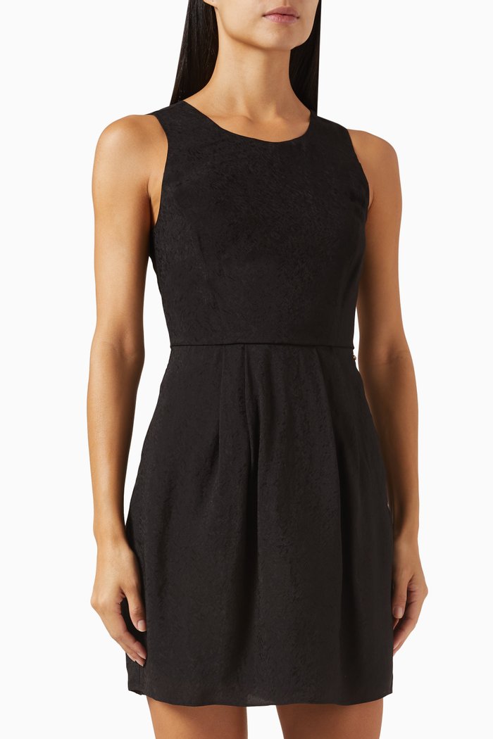 

Jacquard Dress in Viscose-rayon, Black