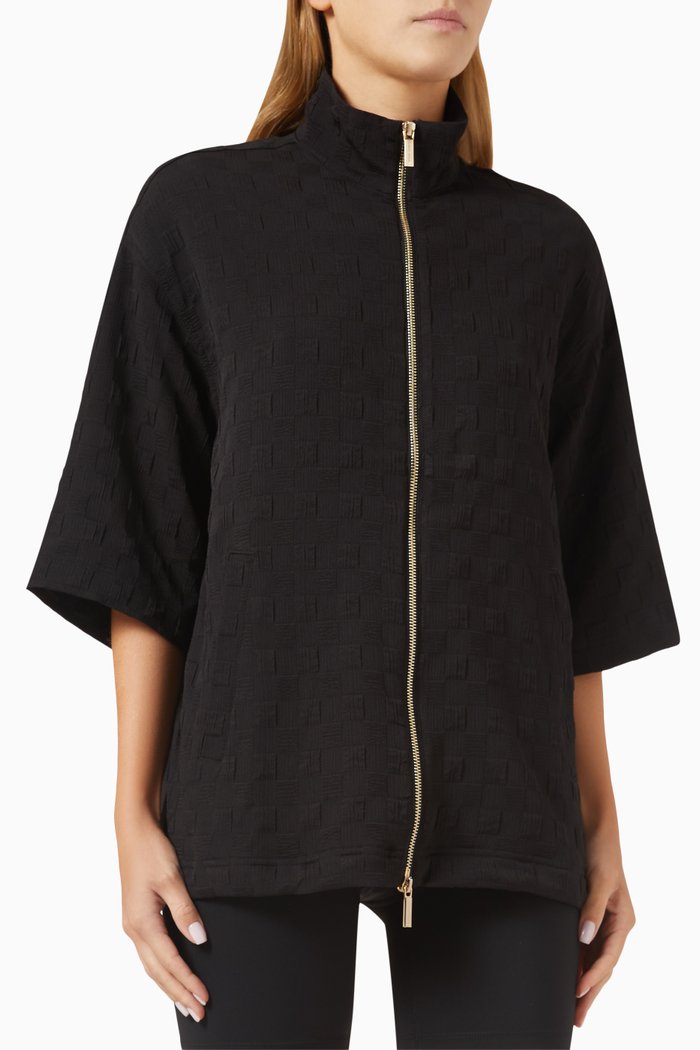 

Blouson Zip-up Jacket, Black