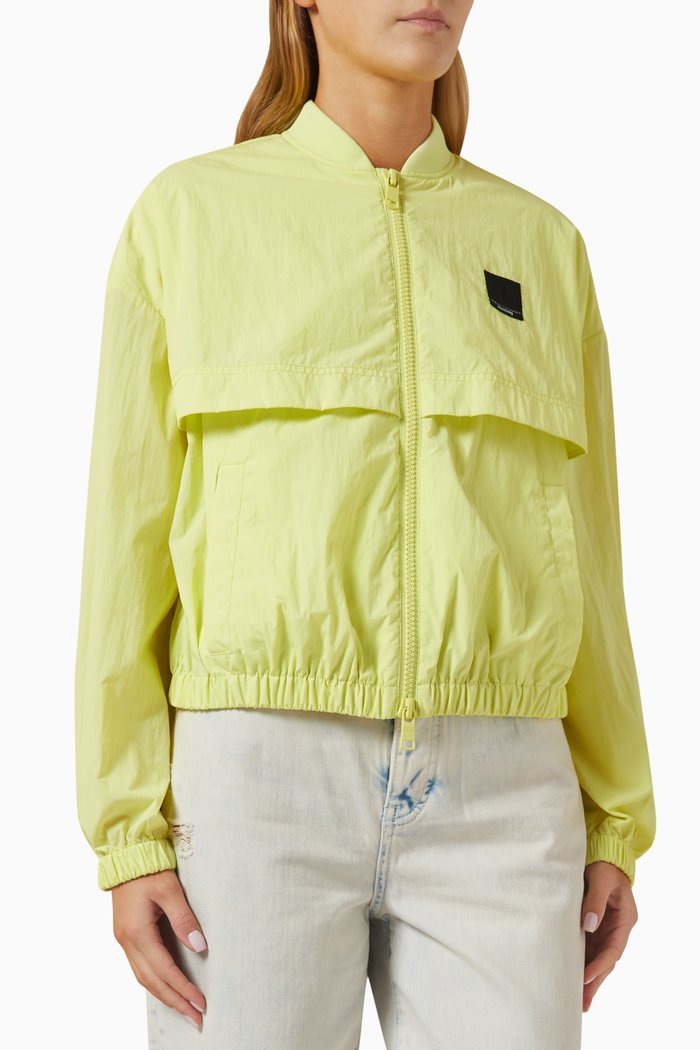 

Mixmag Zip-through Blouson Jacket in Recycled Fabric, Yellow