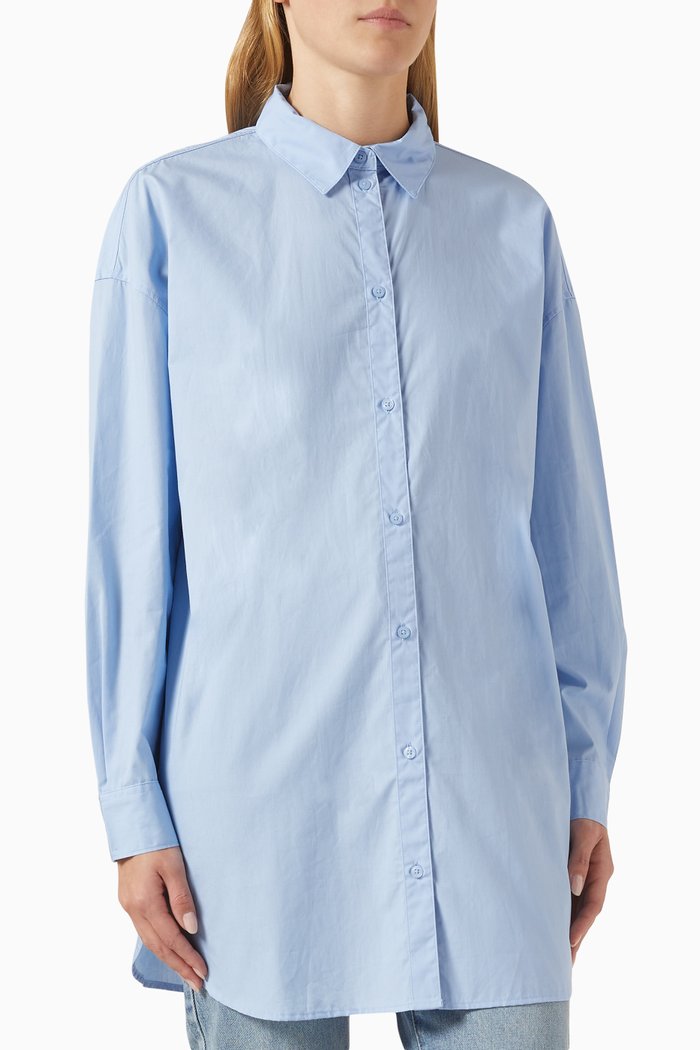 

Milano Edition Button-down Shirt in Cotton, Blue