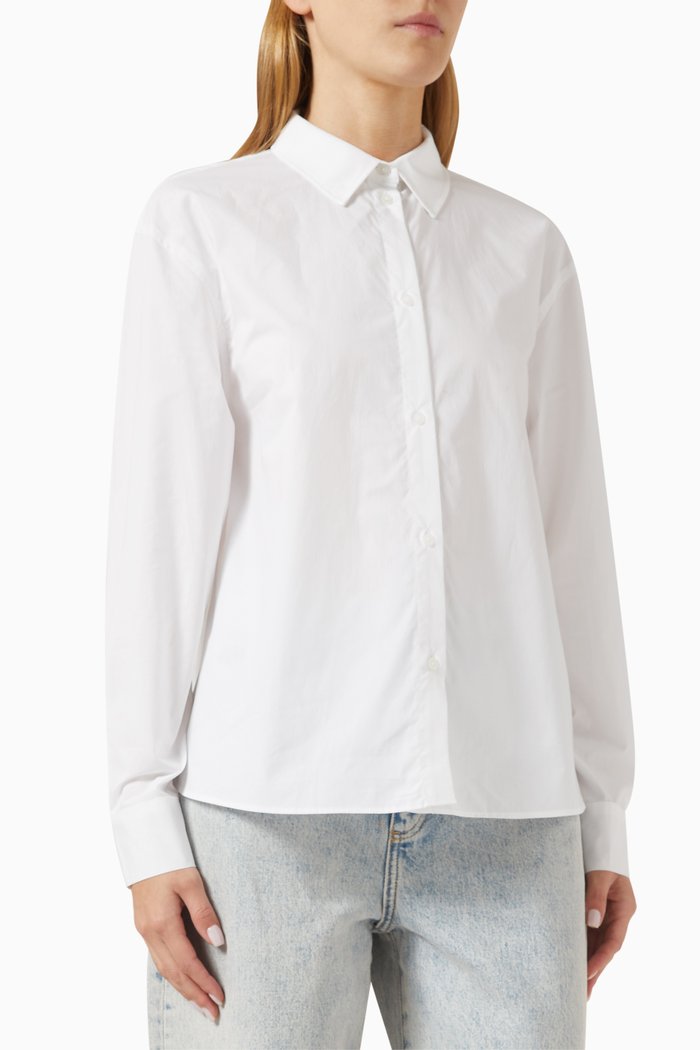 

AX Logo Shirt in Cotton, White