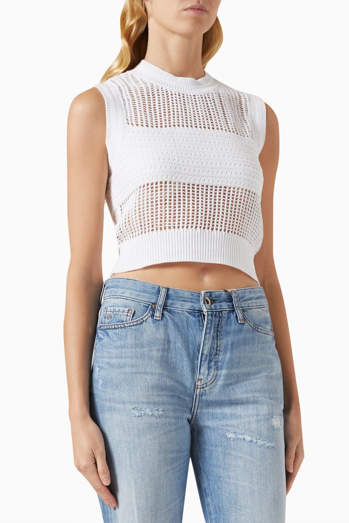 

AX Sweater in Cotton-knit, White