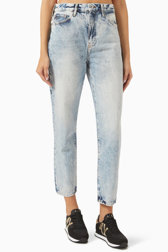 

J16 Boyfriend Jeans in Cotton-denim, Blue
