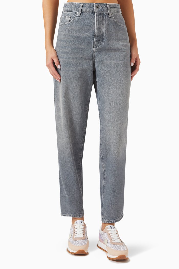 

J51 Carrot Fit Jeans in Cotton-denim, Grey
