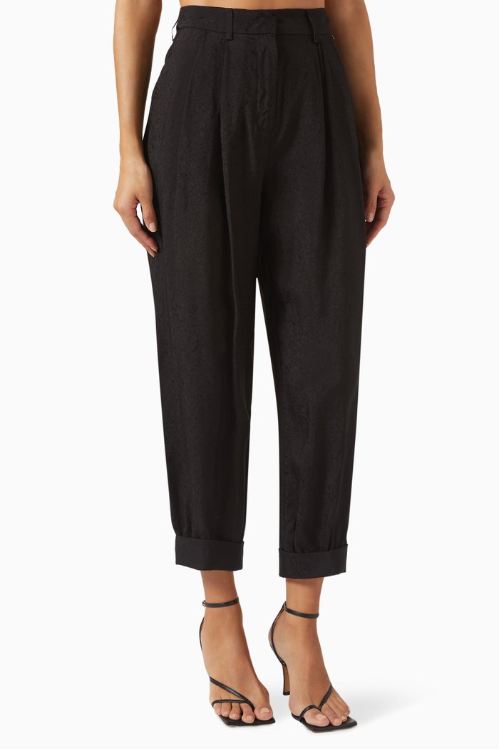 

Casual Pants in Viscose-rayon, Black