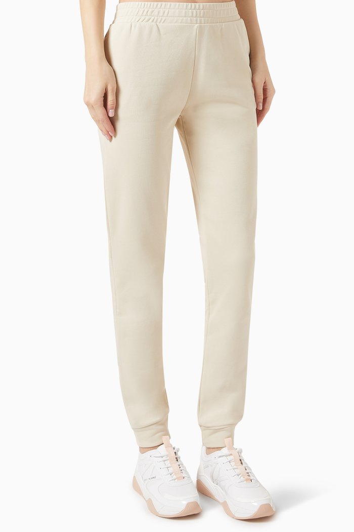 

Route 66 Embellished Logo Sweatpants in Cotton, Neutral