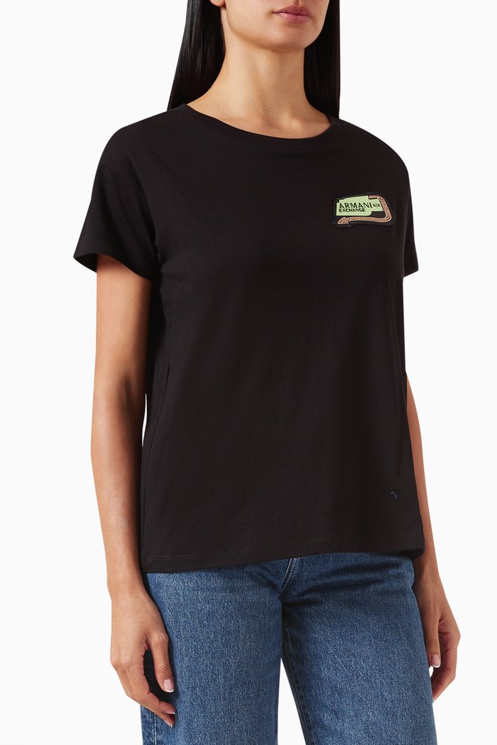

Route 66 Logo T-shirt in Jersey, Black