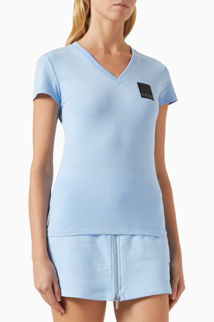 

Milano Edition Slim T-shirt in Cotton, Blue