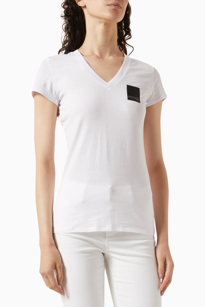 

Milano Edition Slim T-shirt in Cotton, White