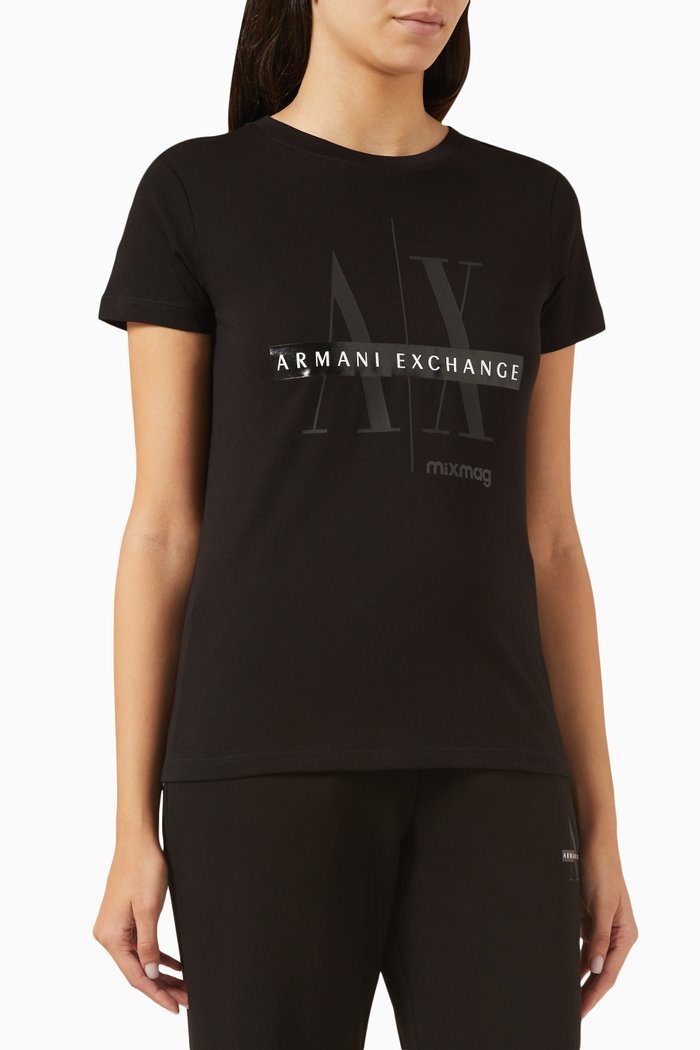 

Mixmag AX Logo T-shirt in Cotton-jersey, Black