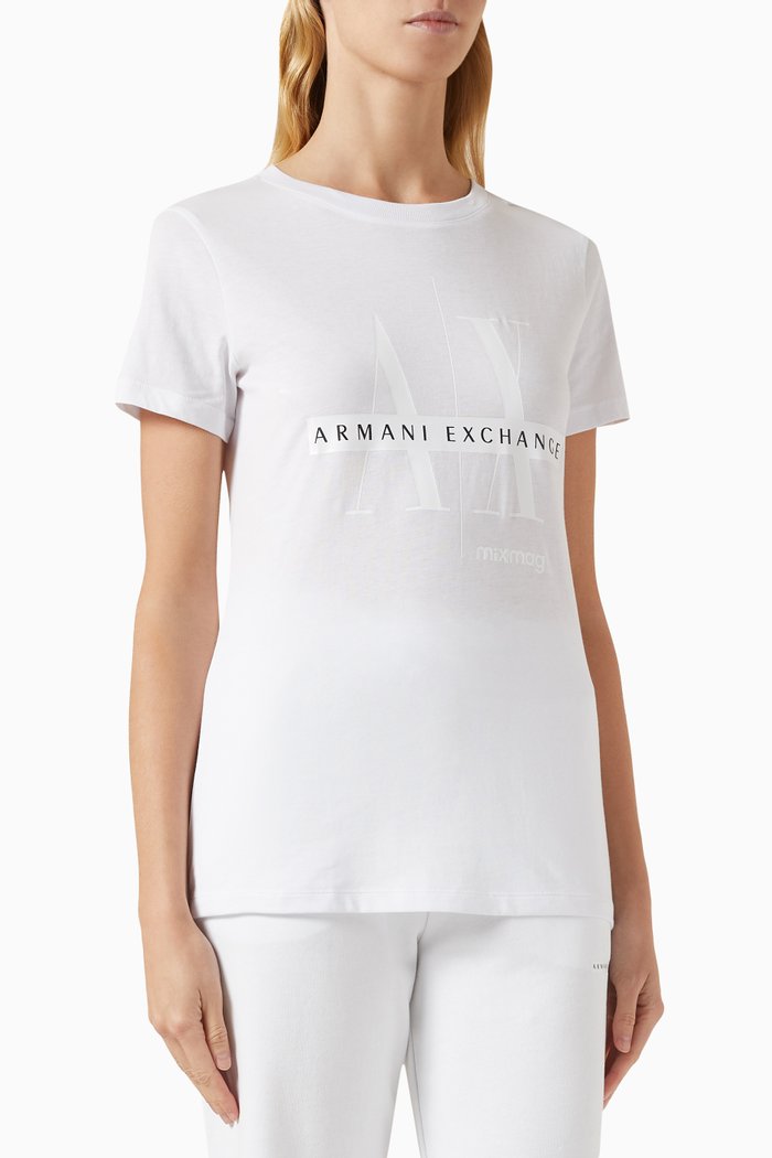 

Mixmag AX Logo T-shirt in Cotton-jersey, White