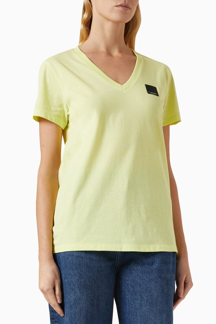 

Mixmag Slim-fit T-shirt in Jersey, Yellow
