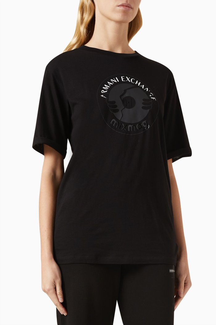 

Mixmag Logo T-shirt in Jersey, Black