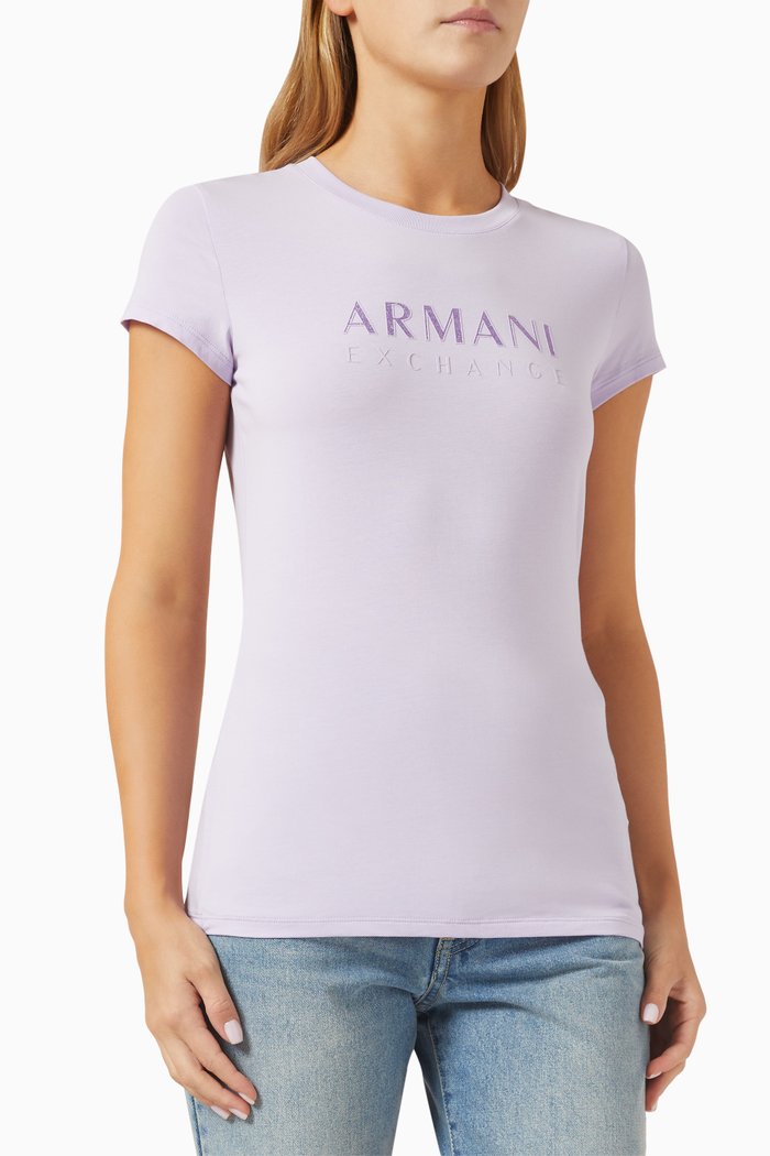 

Logo T-shirt in Cotton-jersey, Purple