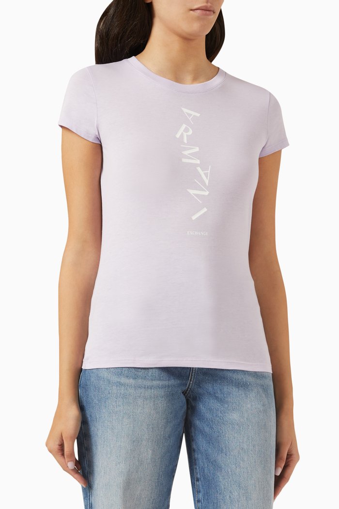 

Graphic Logo T-shirt in Cotton, Purple