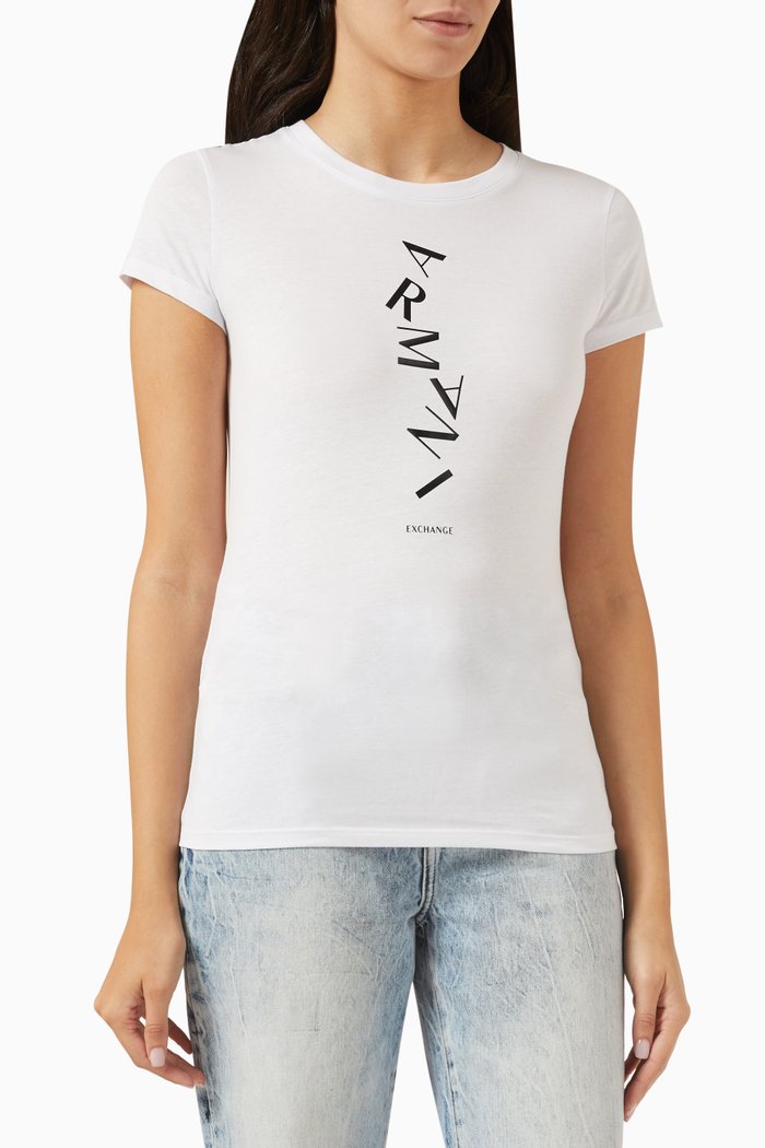 

Graphic Logo T-shirt in Cotton, White