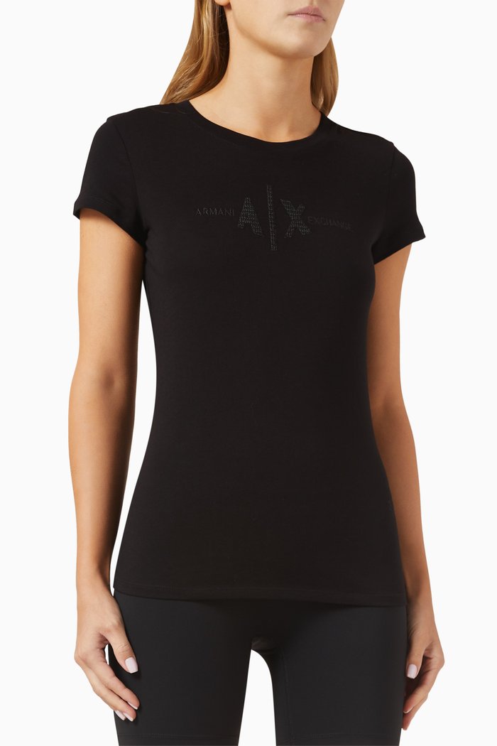 

Logo T-shirt in Cotton-jersey, Black