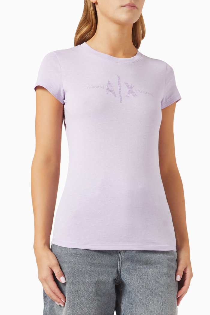 

Logo T-shirt in Cotton-jersey, Purple