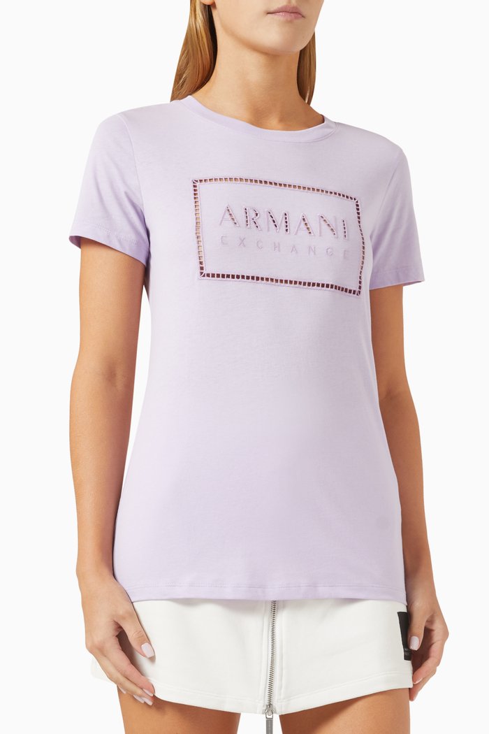 

Logo T-shirt in Organic-cotton, Purple