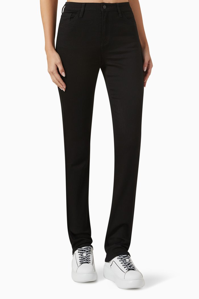 

Tapered Jeans in Cotton-denim, Black