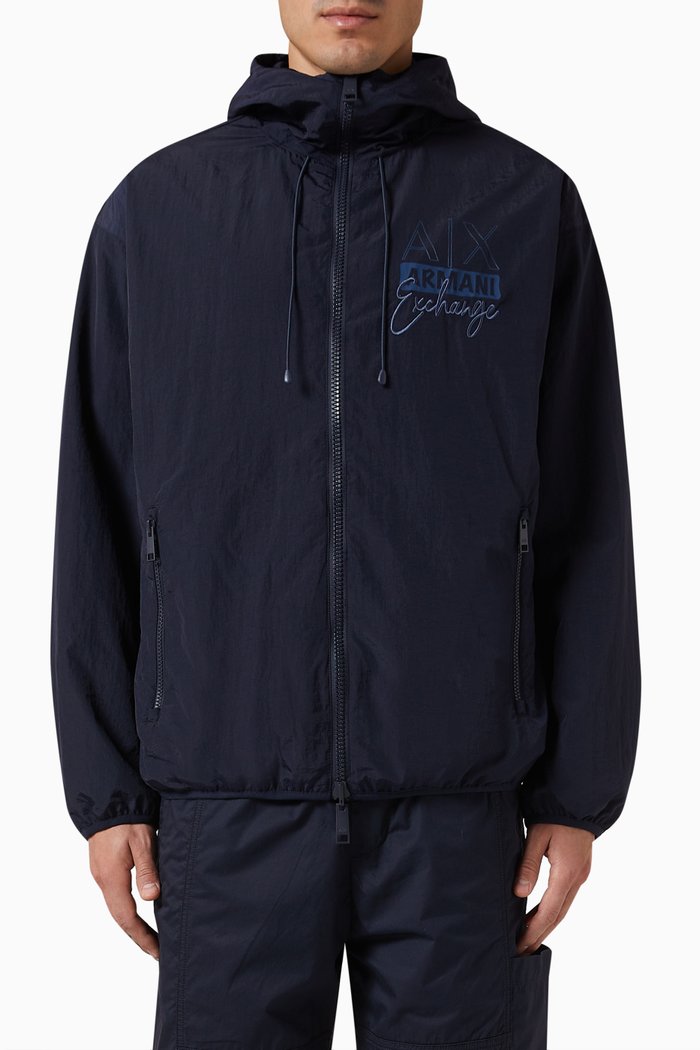 

Reversible Digital Desert Hooded Jacket, Blue
