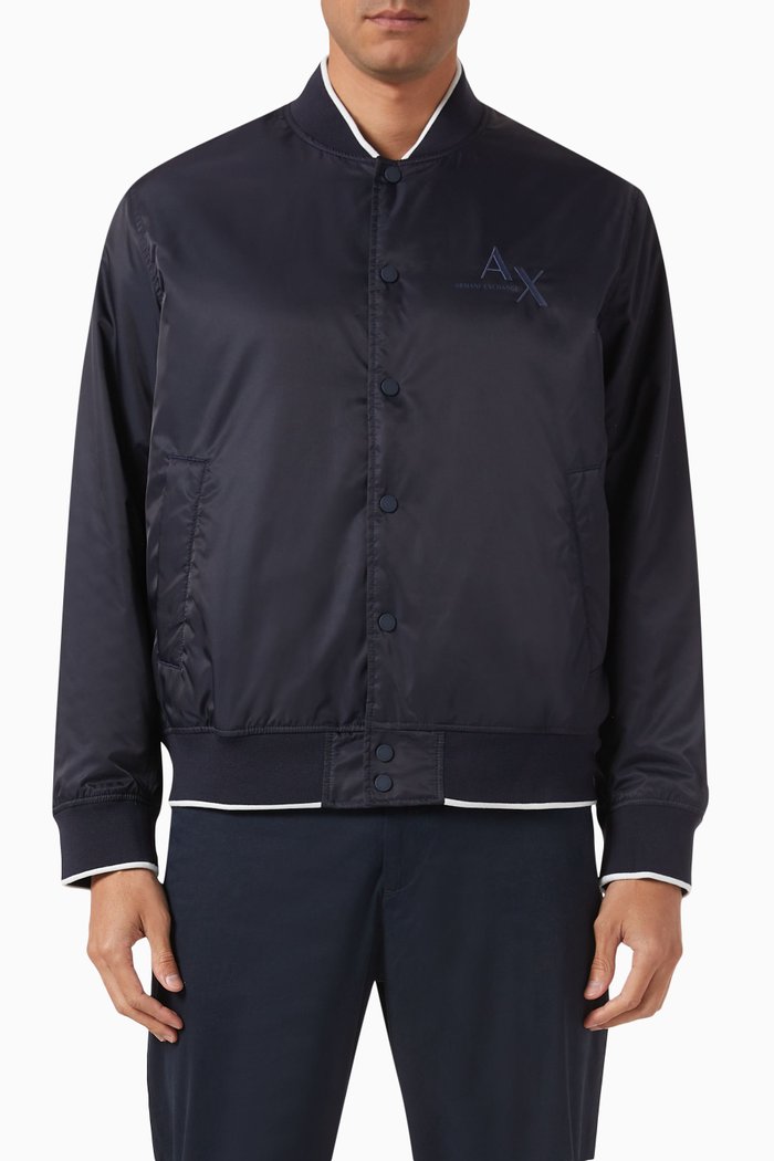 Digital Desert AX Logo Blouson Jacket, Blue
