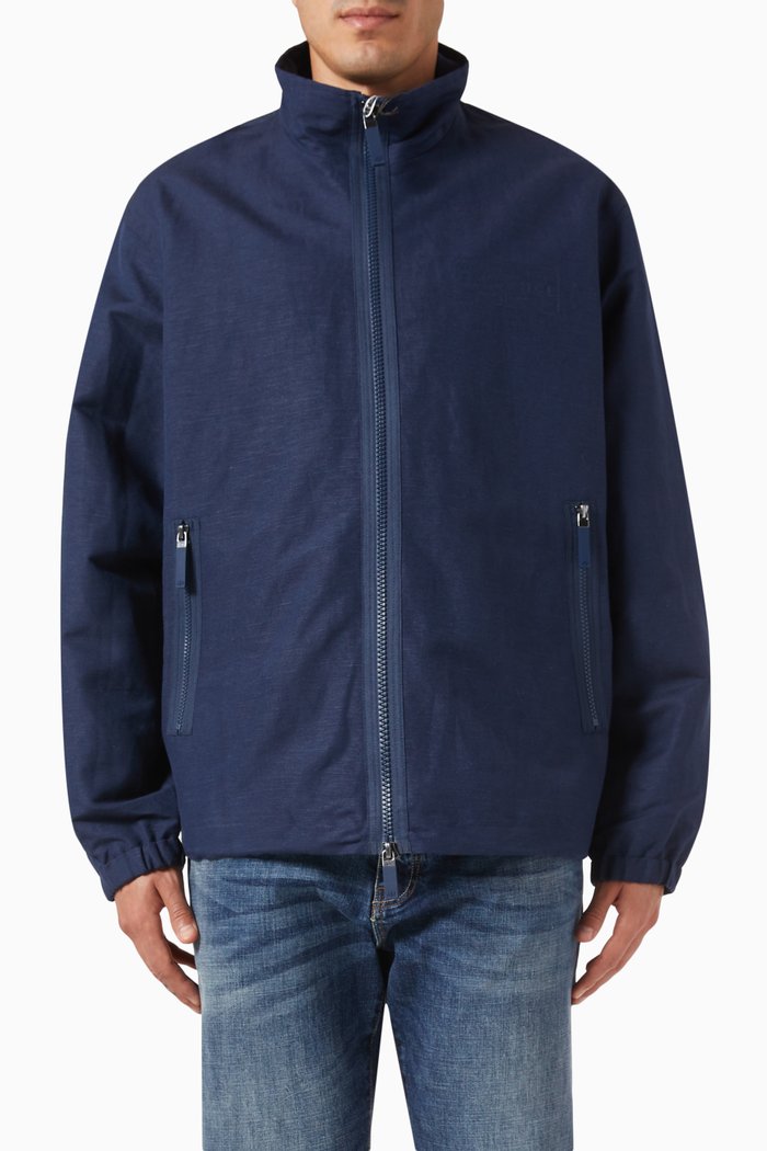 

Meta Nature Logo Blouson Jacket, Blue