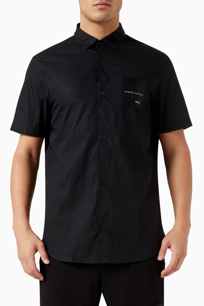 

Mixmag Logo Shirt in Cotton, Black