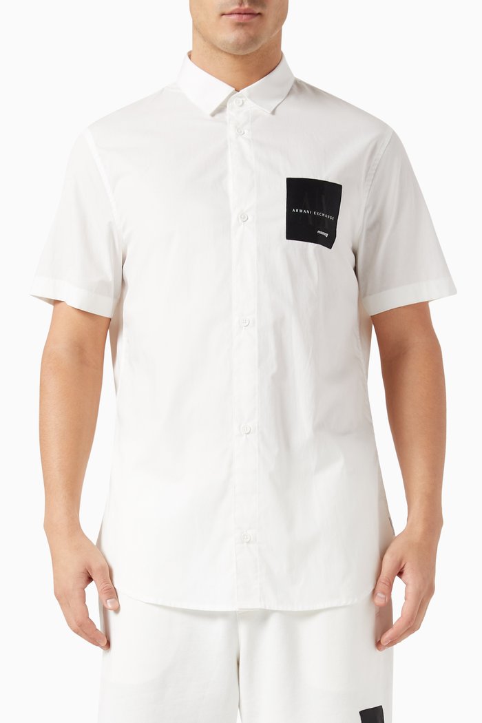 

Mixmag Logo Shirt in Cotton, White