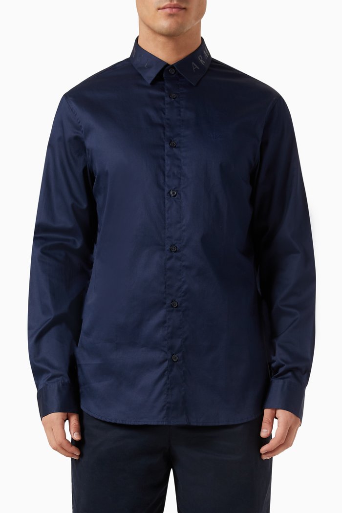 

Meta Nature Shirt in Cotton, Blue