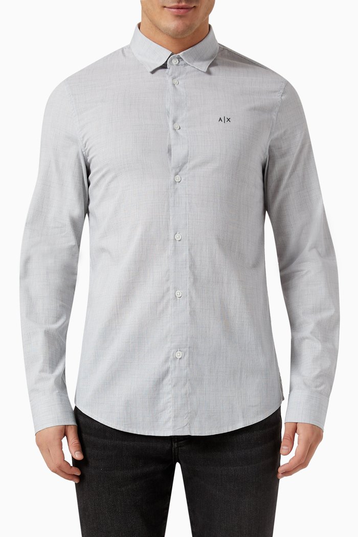 

Logo Shirt in Cotton-poplin, White