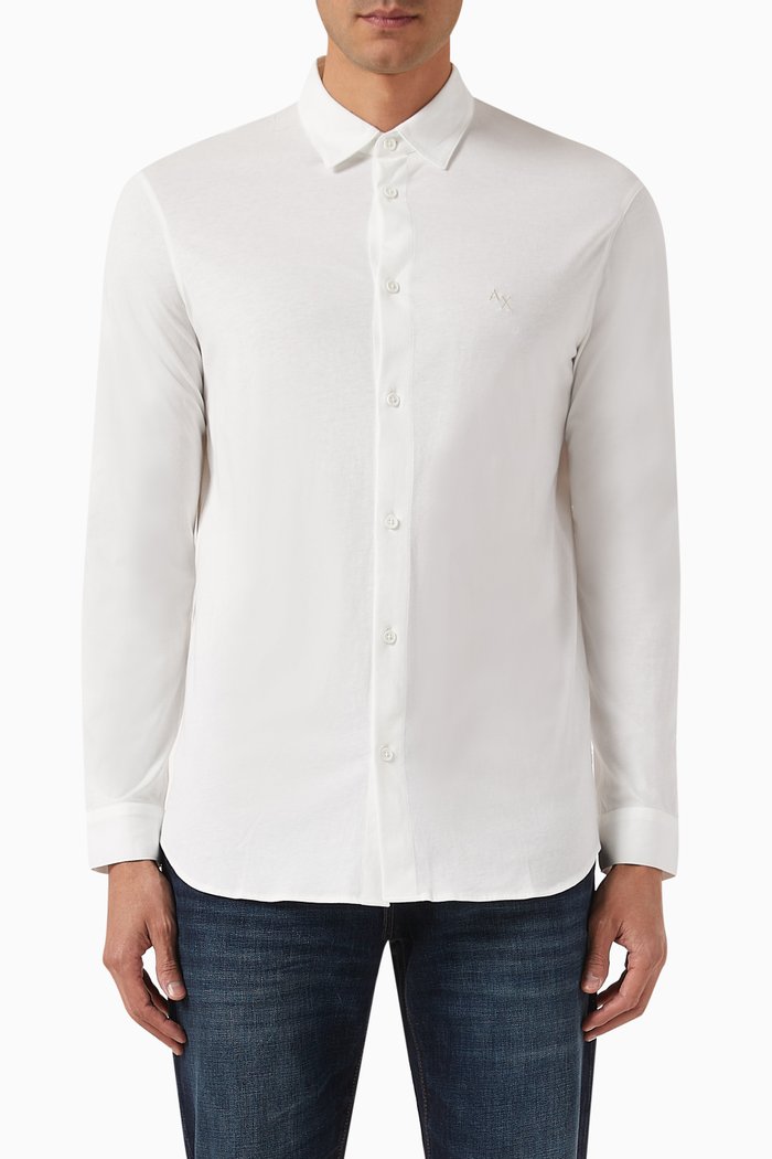 

Digital Desert AX Logo Shirt in Cotton, White