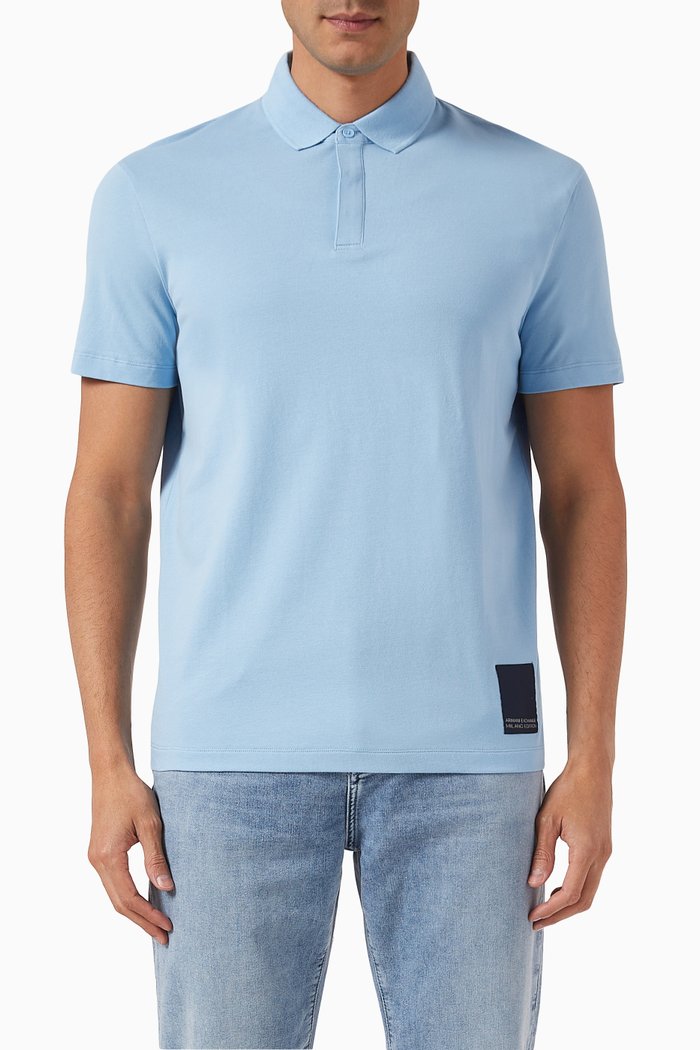 

Milano Edition Polo Shirt in Cotton-piqué, Blue