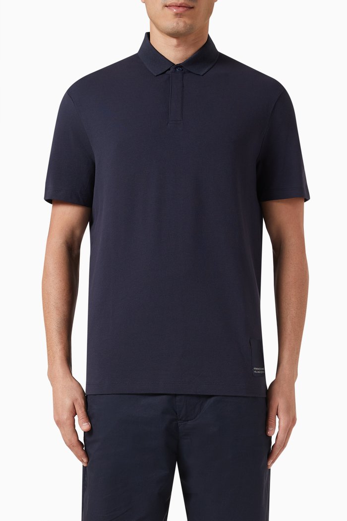 

Milano Edition Polo Shirt in Cotton-piqué, Blue